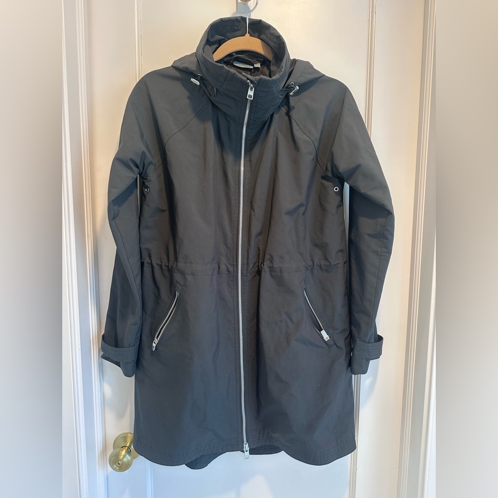 Athleta Charcoal Gray Utility Hooded Jacket